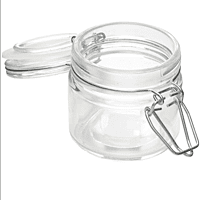 American Metalcraft HMMJ4 4 oz Mini Mason Jar with Hinged Lid - Glass American Metalcraft HMMJ4 4 oz Mini Mason Jar with Hinged Lid - Glass
