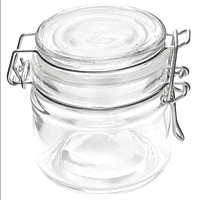 American Metalcraft HMMJ4 4 oz Mini Mason Jar with Hinged Lid - Glass American Metalcraft HMMJ4 4 oz Mini Mason Jar with Hinged Lid - Glass