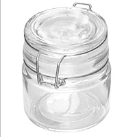 American Metalcraft HMMJ4 4 oz Mini Mason Jar with Hinged Lid - Glass American Metalcraft HMMJ4 4 oz Mini Mason Jar with Hinged Lid - Glass