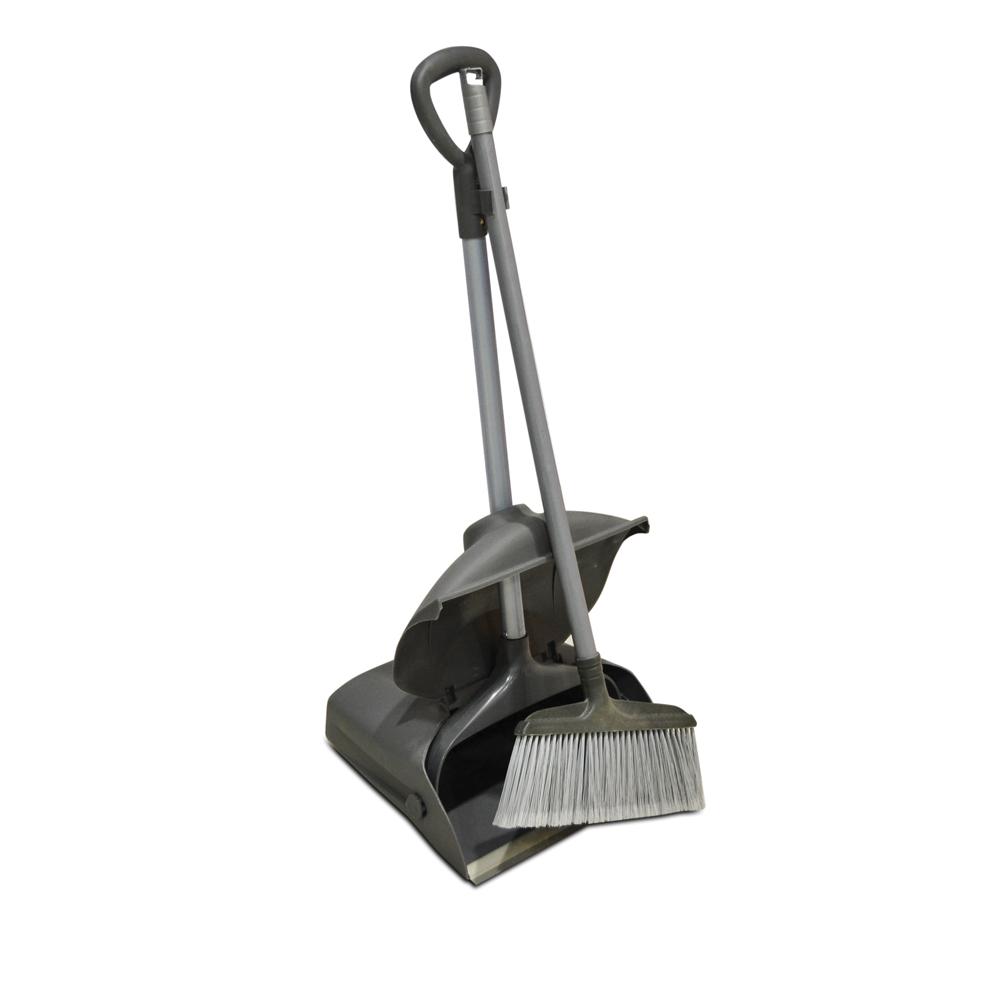 Long Handle Lobby Dustpan With Brush