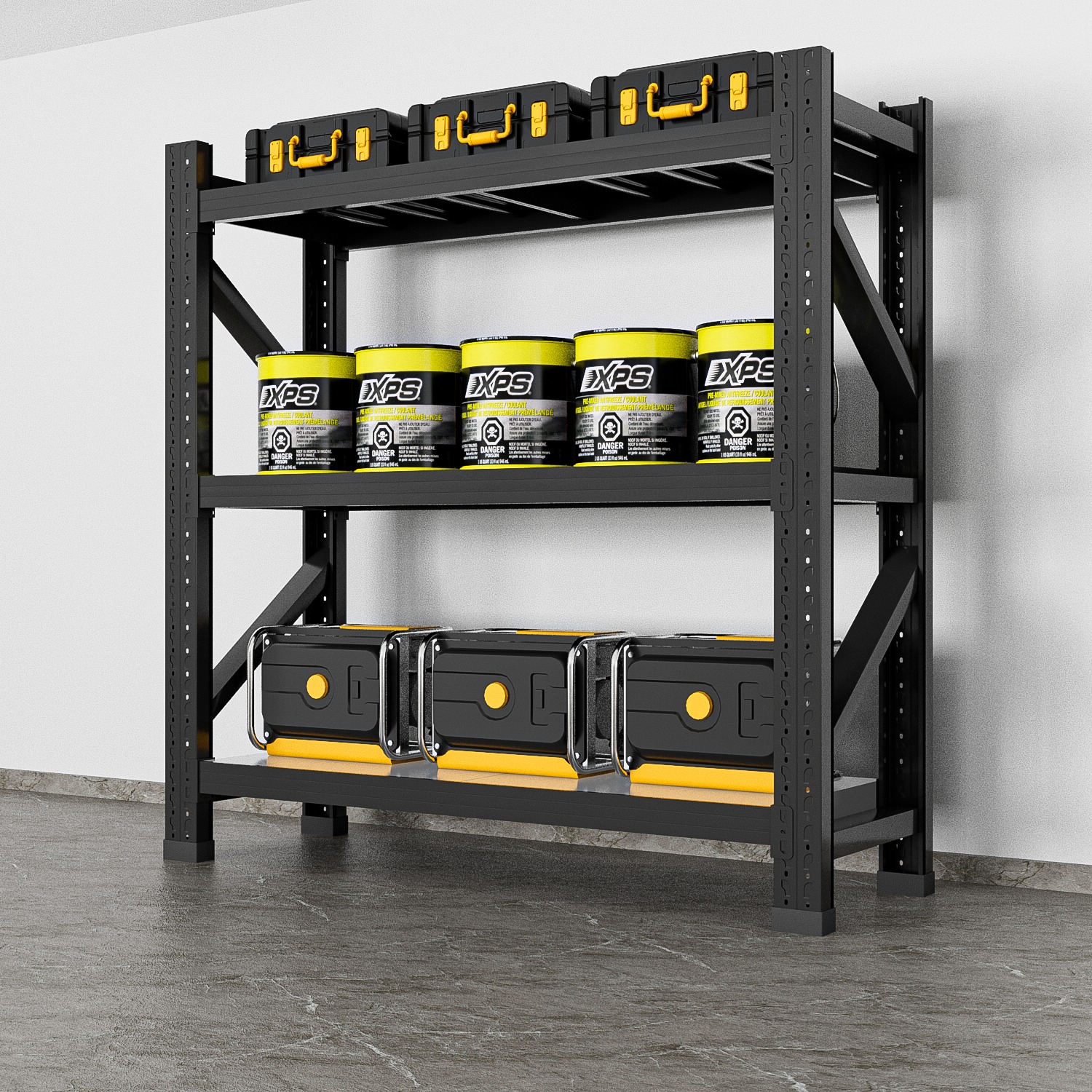 Black CAT Shelving 150x60x200