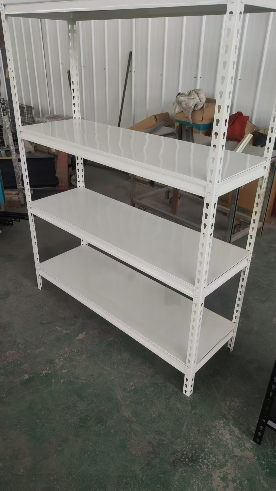 Slim White Shelving 10x120x198