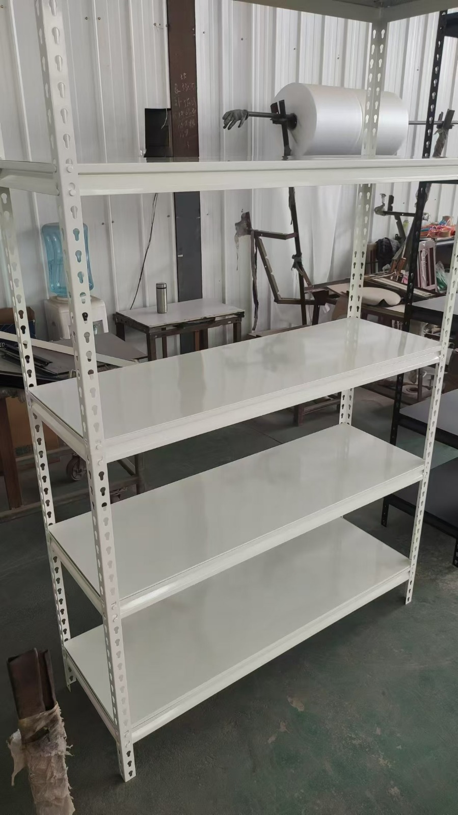 Slim White Shelving 10x120x198