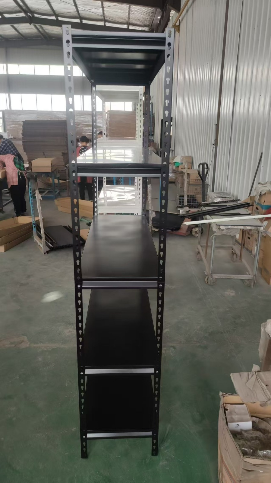 Slim Black Shelving 10x120x198