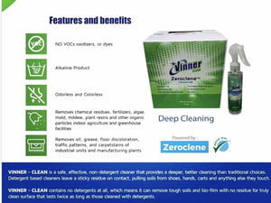 2 LTR VINNER CLEAN - ZEROCLENE TECHNOLOGY - USA 2 LTR VINNER CLEAN - ZEROCLENE TECHNOLOGY - USA
