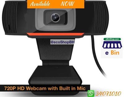 720 P Webcam with Built in Mic