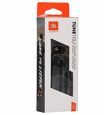 Jbl Tune 110 In Ear Headphone With One Button Remote Black