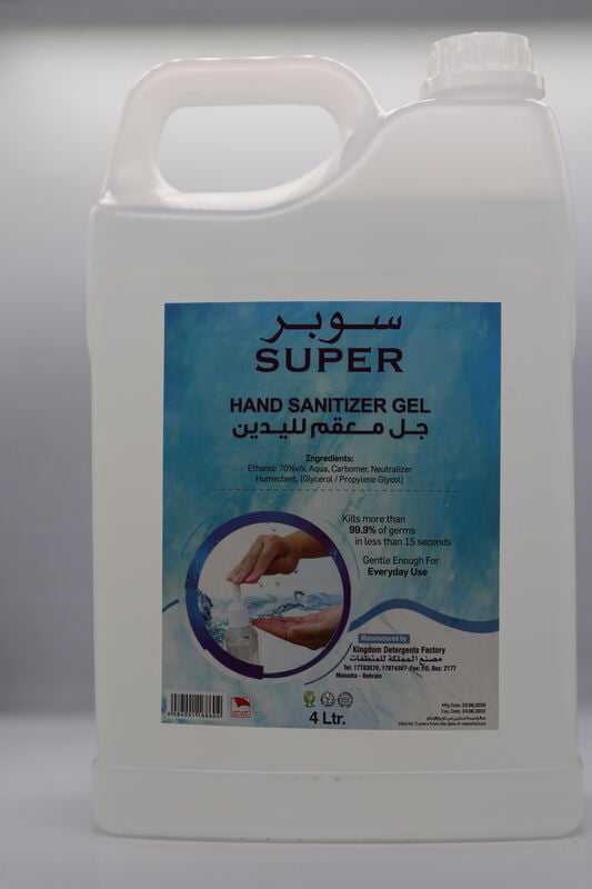 Super Hand Sanitizer 4 Litres - 70% Alcohol