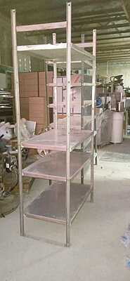 Pre Owned Stainless Steel Shelving 4 Level Pre Owned Stainless Steel Shelving 4 Level