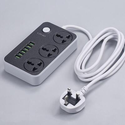 Multi Plug With USB Extension Wire