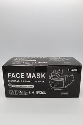 Disposable Protective Face Mask black