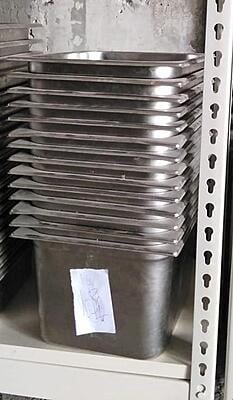Pujadas Stainless Steel Containers 20 cm depth | 30 x 24 cm dimension