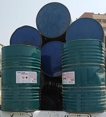 Used oil drums