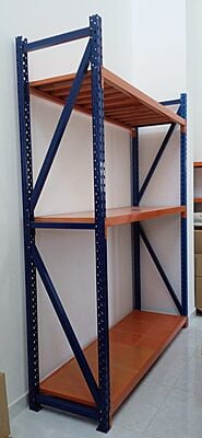 Used Storage Room Shelving with Base