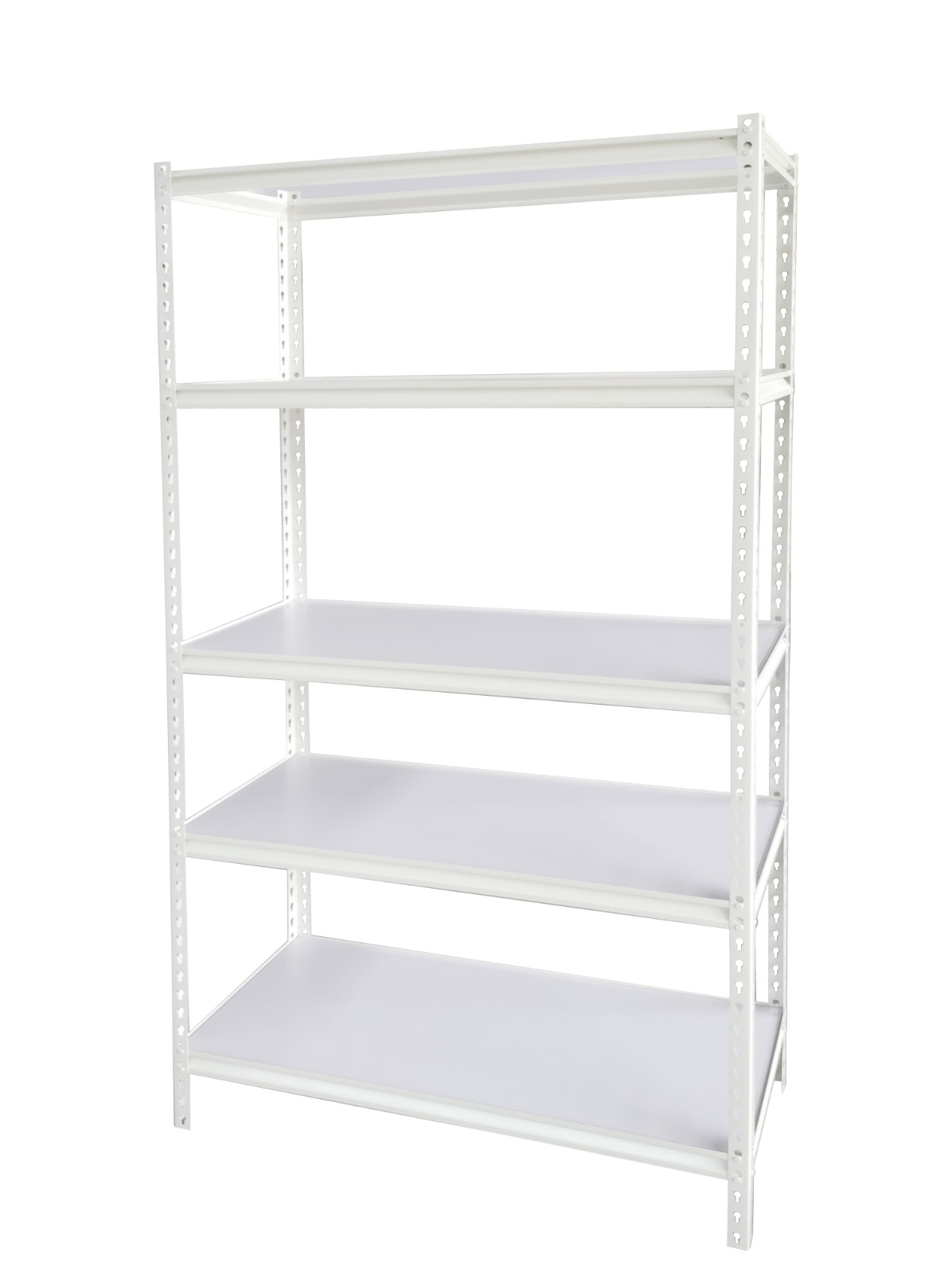 Slim White Shelving 10x120x198