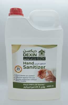 4 Litres - DEXIN HAND SANITIZER   مارفل - دكسن معقم اليدين 4 لتر