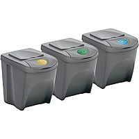 Sortibox Set Of 3 Stackable Recycling Bins